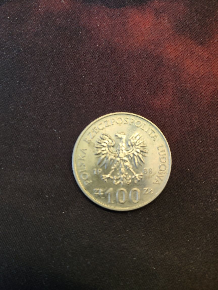 Moneta 100 złotych - 70 rocznica Powstania Wielkopolskiego - 1988 rok