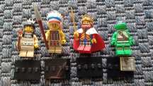 LEGO - 4 minifiguras diferentes - Serie 1 a 13