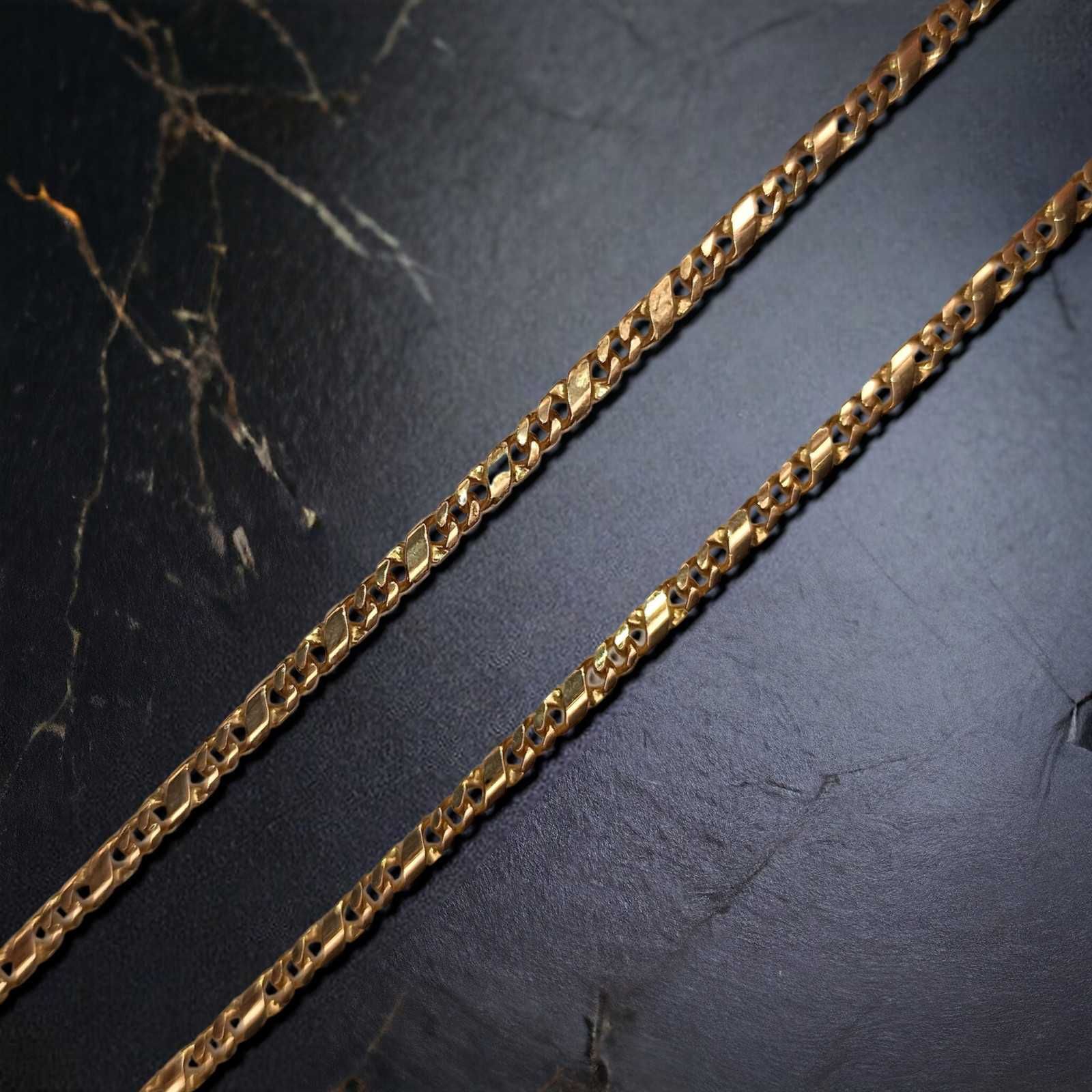 Złoty łańcuch, splot figaro pr. 585, 9,83g. 45cm.