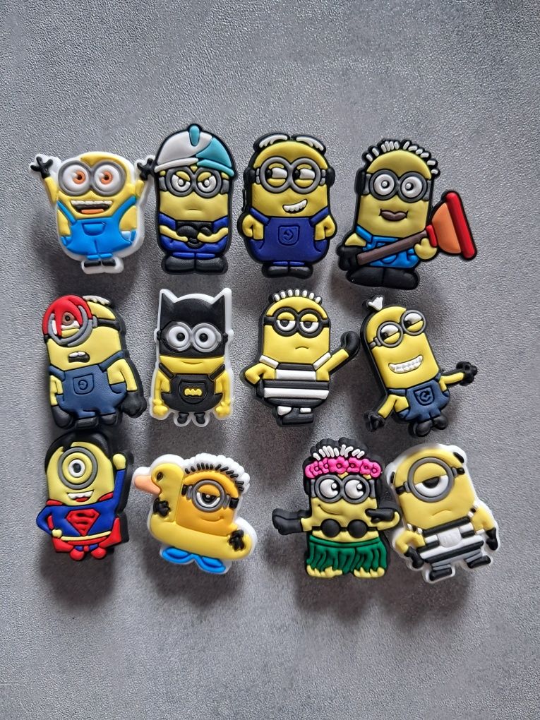 Minionki ozdoba charms zawieszka jibbitz przypinka do butów typu crocs