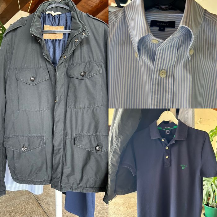 Blusao Boss orange, camisa e polo gant