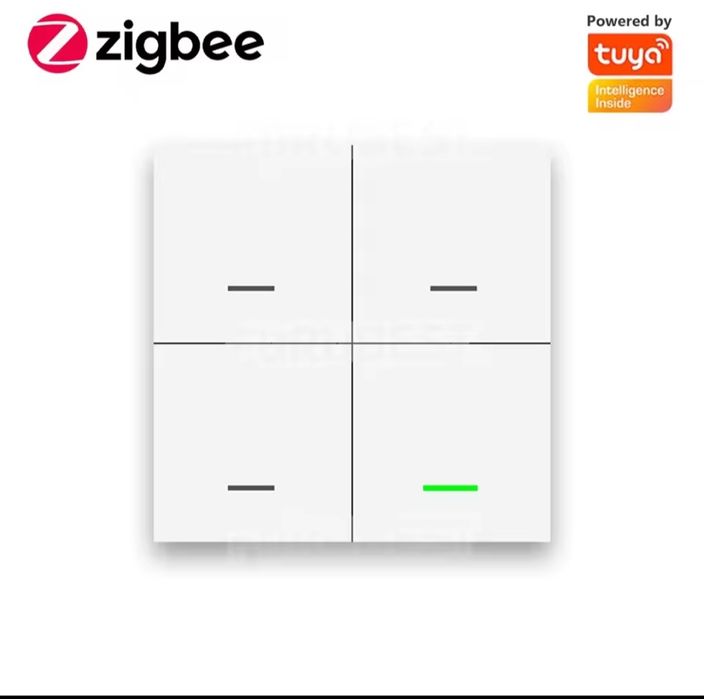 Inteligentny włącznik Zigbee Tuya 4 przyciski