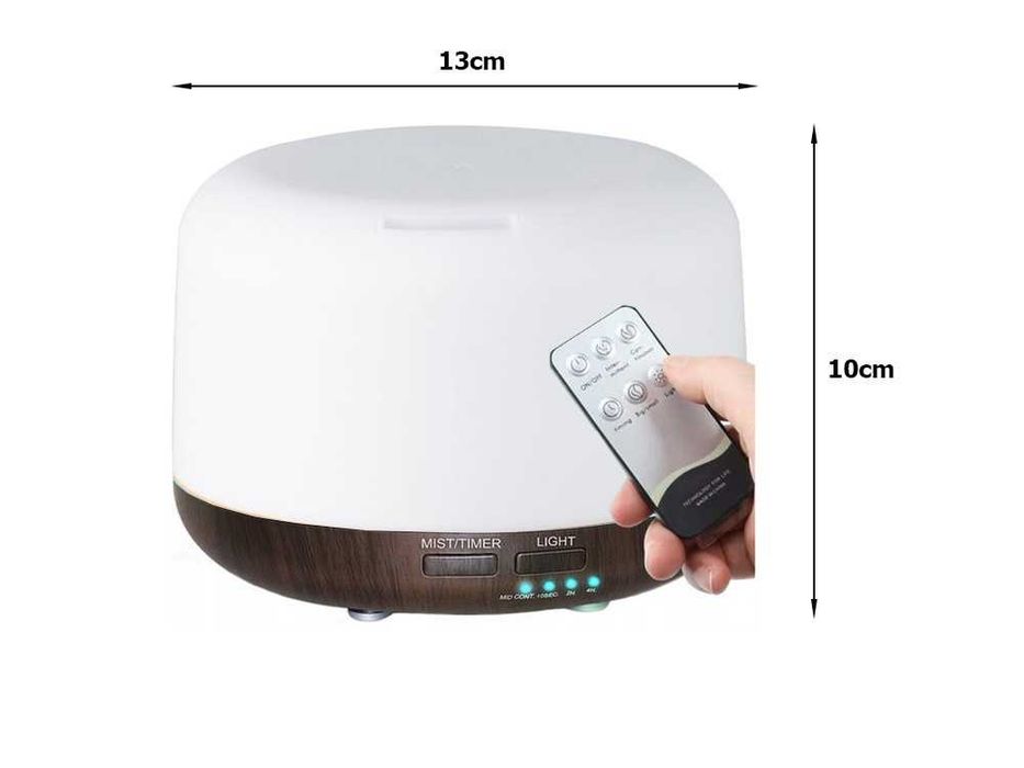 Nawilżacz powietrza kolory dyfuzor aromaterapia pilot rgb