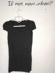 Czarny t-shirt z krótkim rękawem r.XS