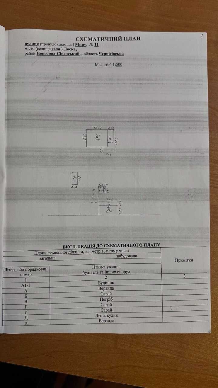 Продам Будинок із землею село Лоска Н.Сіверський район