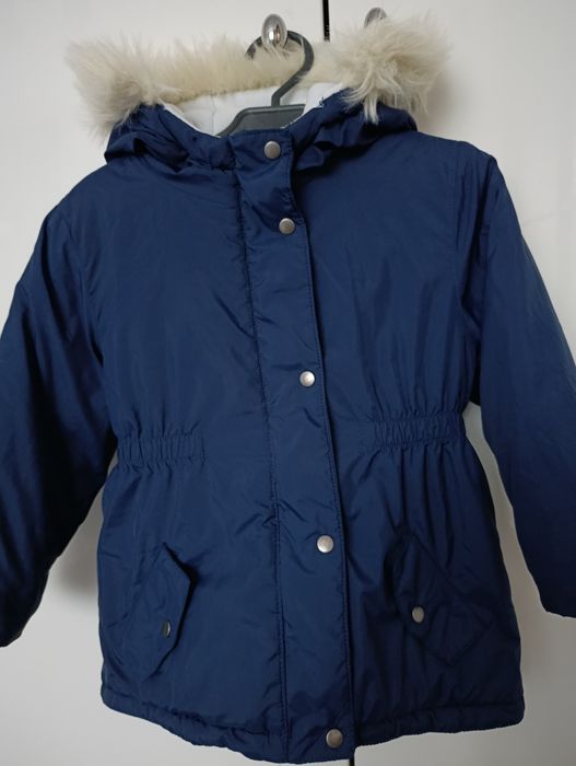 Ładna kurtka dziewczęca zimowa marki Lupilu rozmiar 104