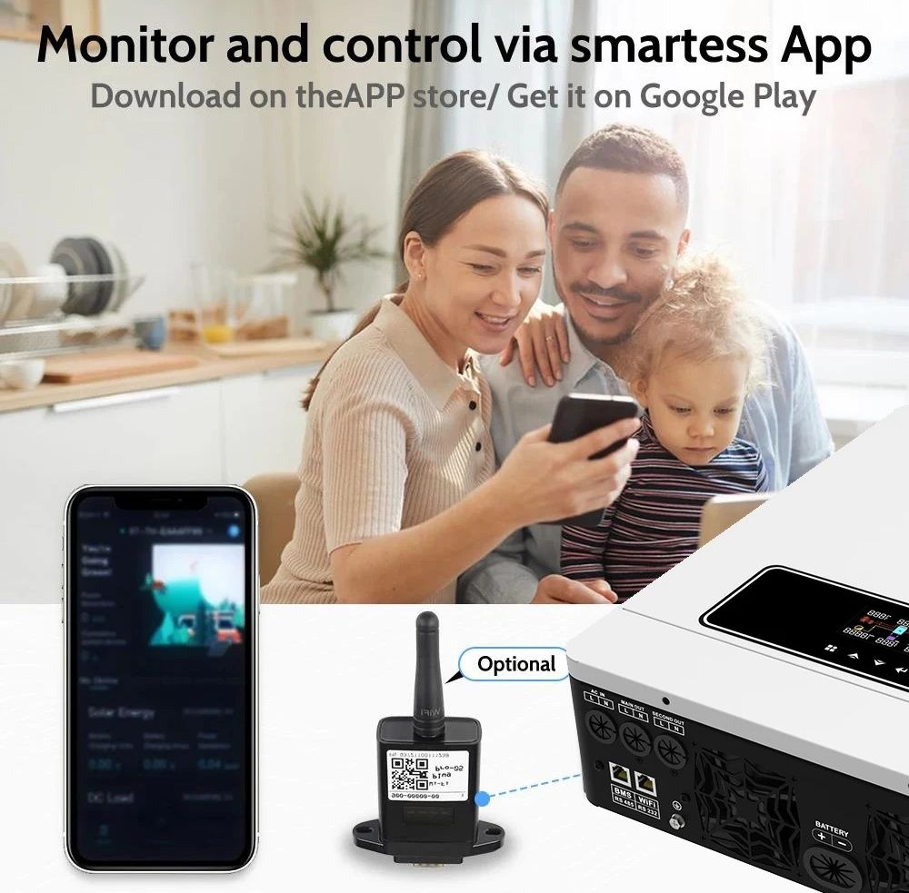 Новий гібридний інвертор Yingfa (Daxtromn/Powmr) 6.2kw-pro wifi bms