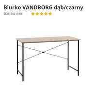 Biurko Jysk Okleina i metal. S60 x D120 x W75 cm