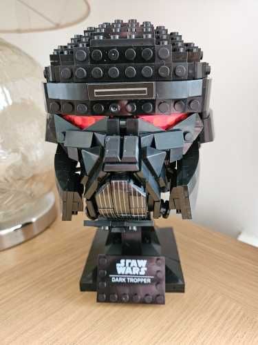 Klocki Star Wars Hełm głowa Dark Trooper kompatybilne