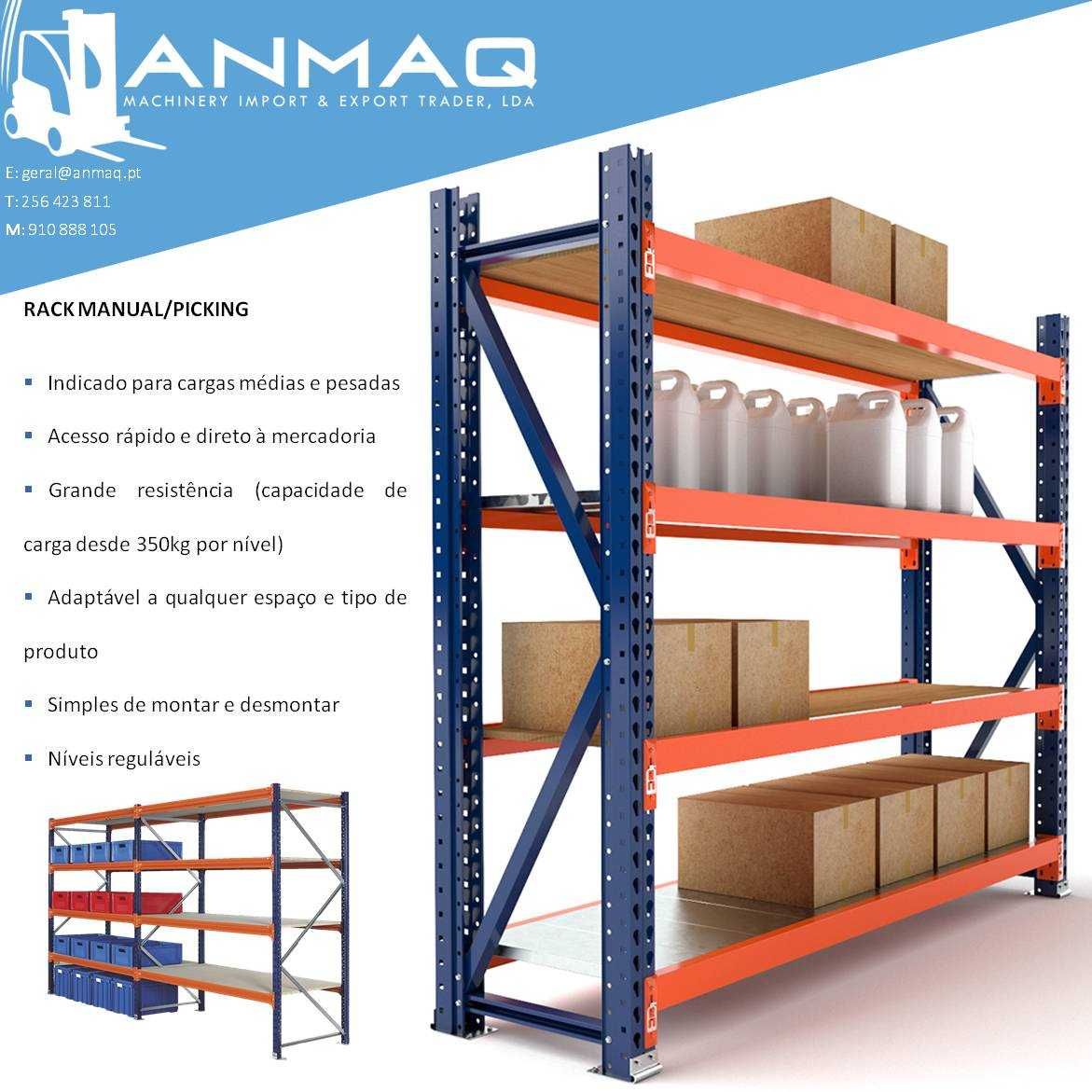 RACK MANUAL/PICKING ou RACK PALETIZADO