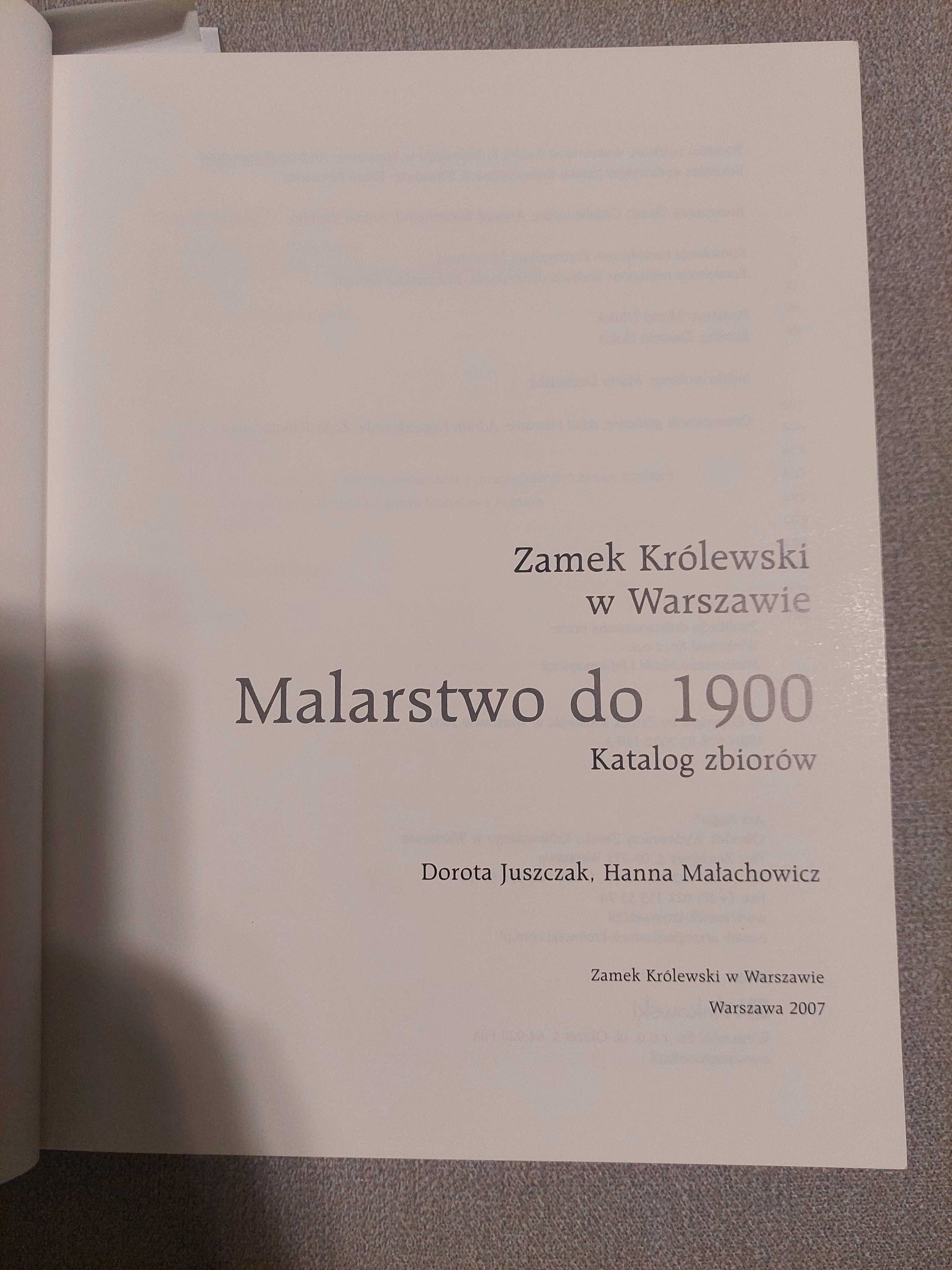 Malarstwo do 1900 Zamek Królewski w Warszawie katalog zbiorów