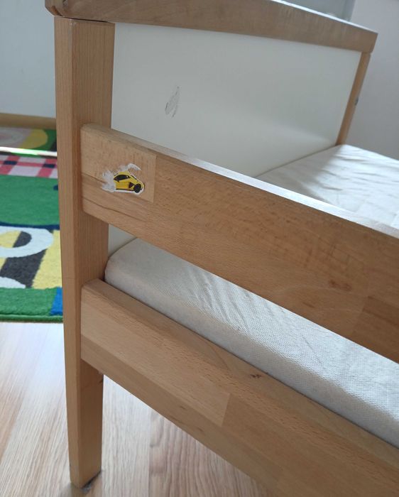 Łóżko Ikea Sniglar 160x70 z materacem