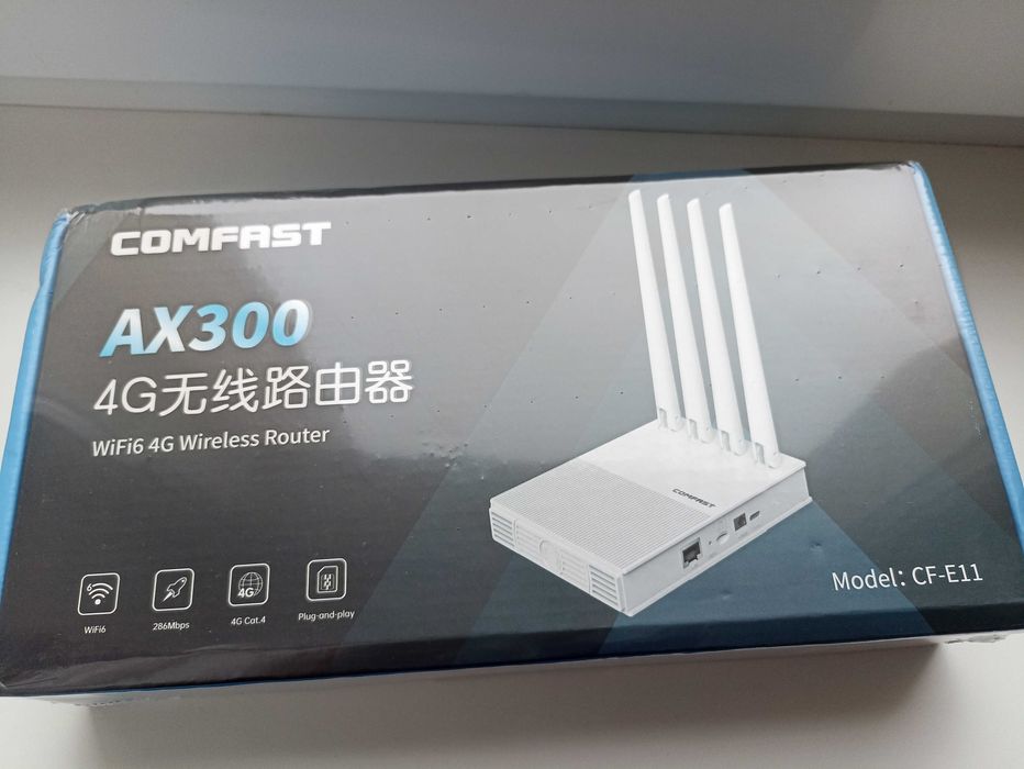 4G LTE Wi-Fi Роутер Comfast Новый, работает от павербанка