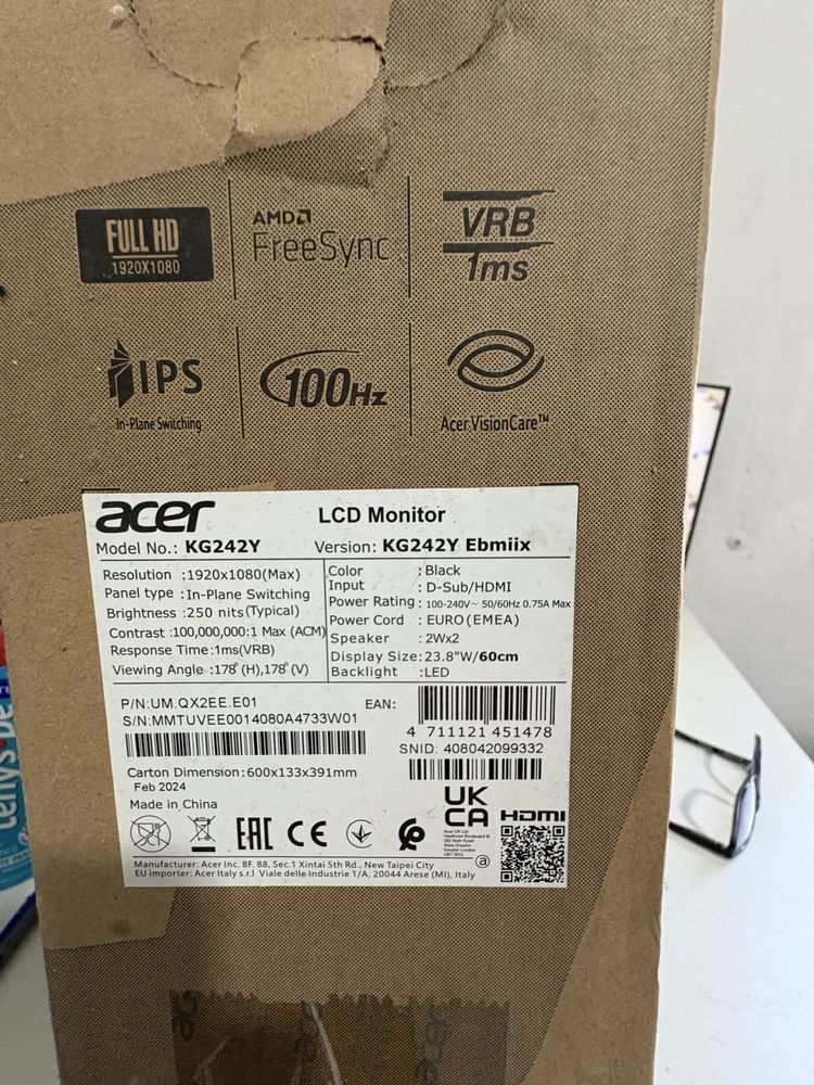 Monitor Acer Nitro Kg2