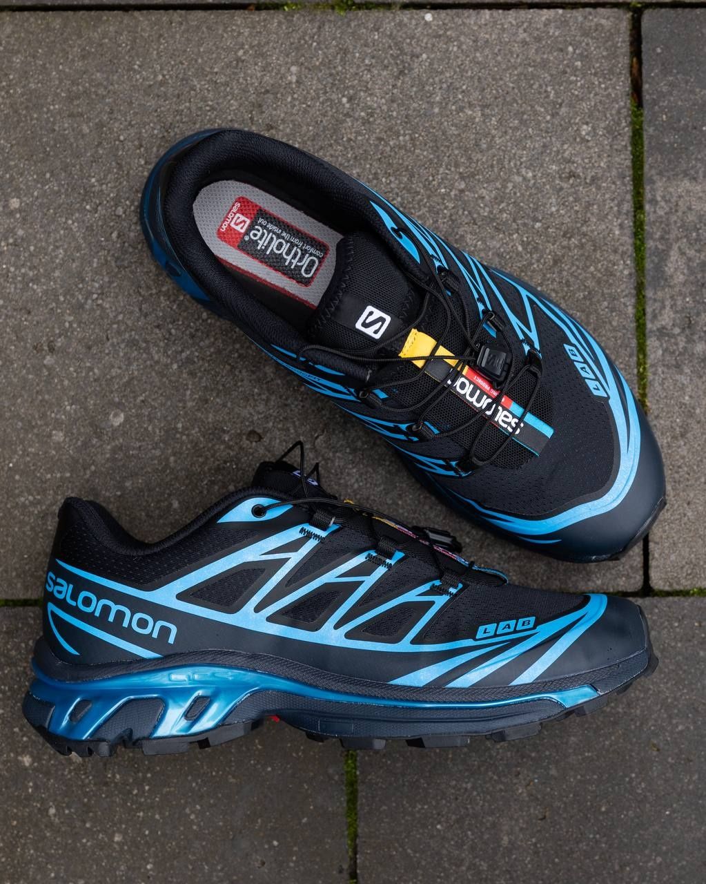 Кроссовки мужские Salomon S LAB XT-6 Black Blue Phantom, Саломон кросы