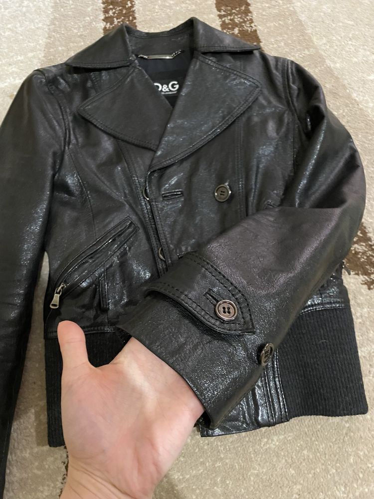Куртка шкіряна D&G , косуха оригінал