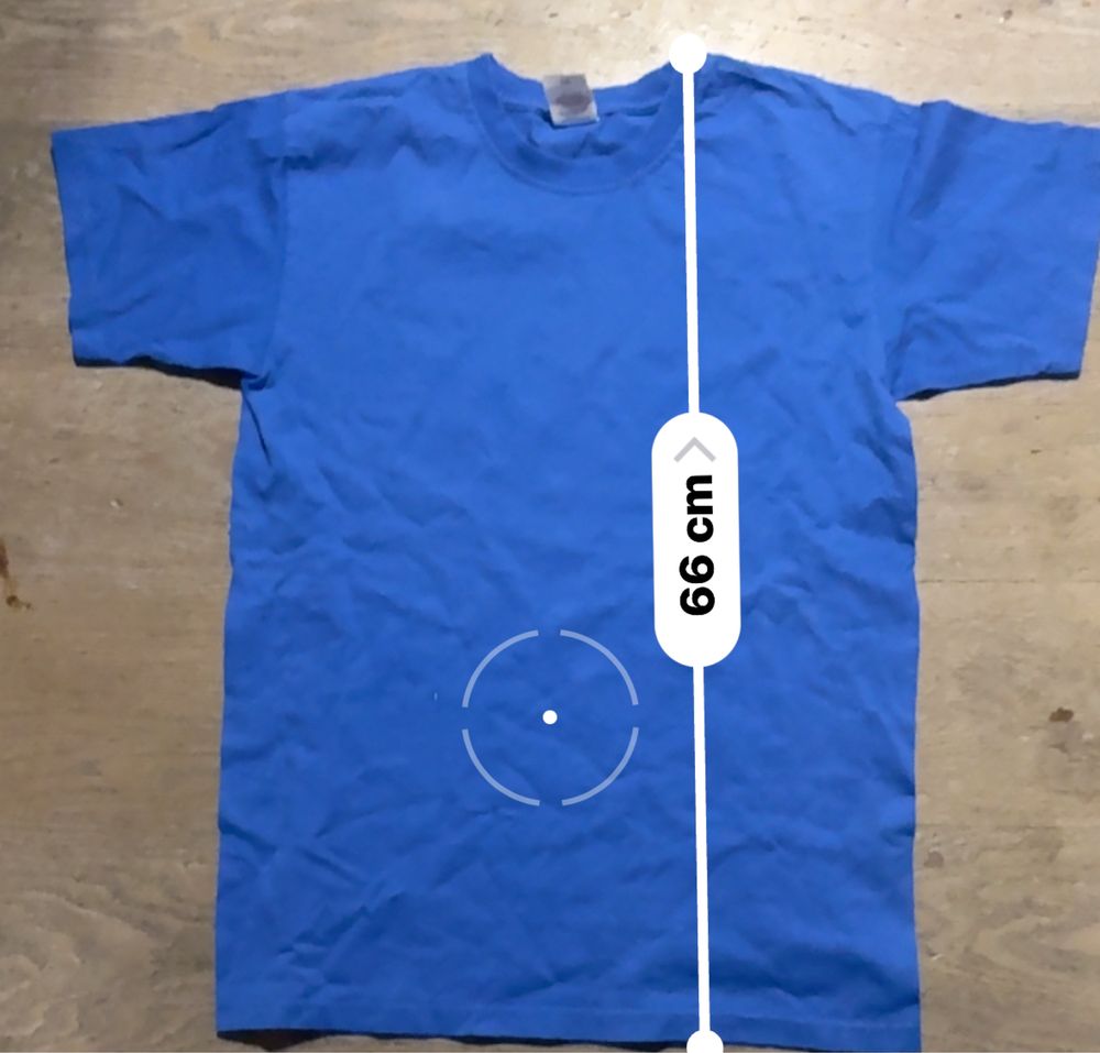 Fruit of the Loom T-shirt S – bawełna, niebieski