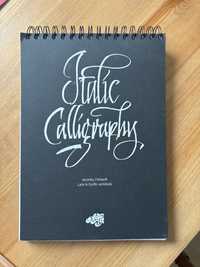 Italic calligraphy zeszyt kaligrafii workbook veronika chebanik