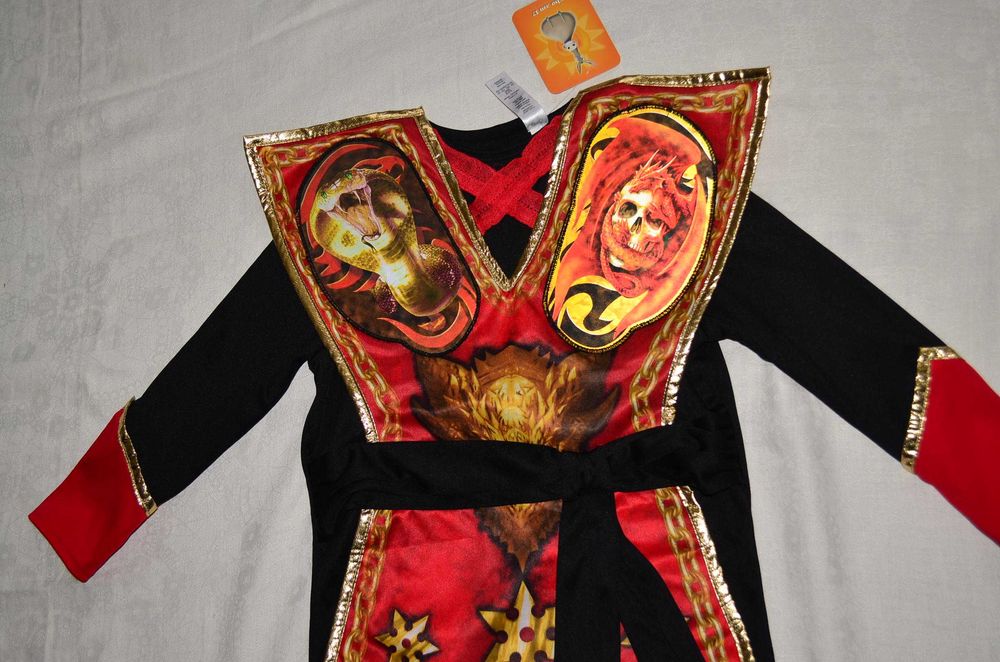 Новый дракон змея череп переливается 9-10yrs магия воин праздник образ