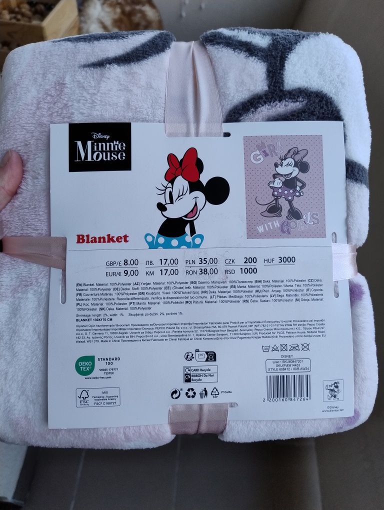 Kocyk myszka Minnie