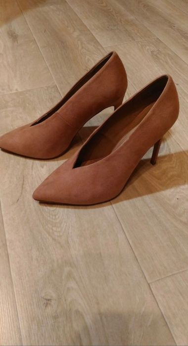 Туфли Asos пудрового цвета под замш 
Размер 40