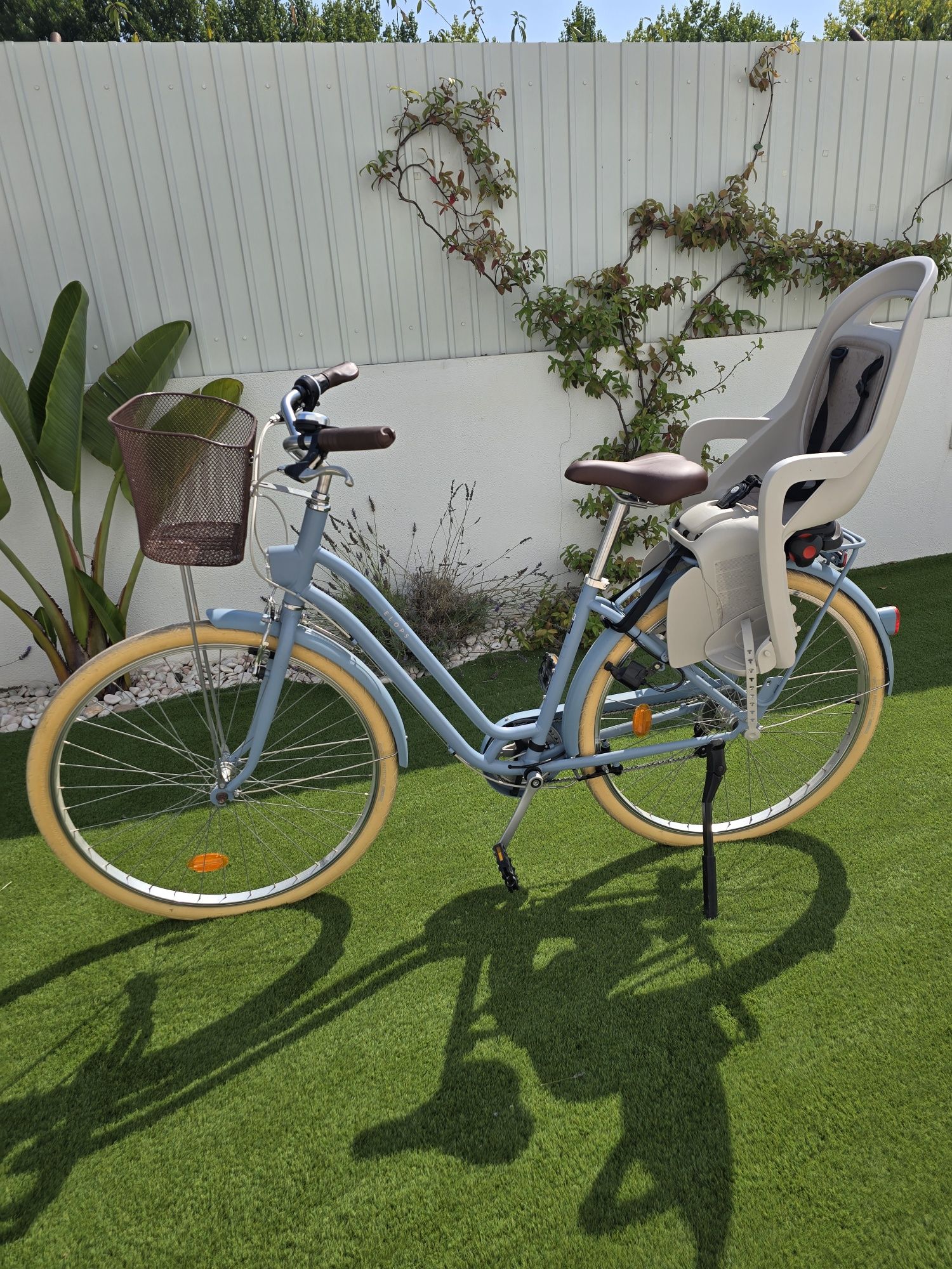 Bicicleta de cidade ELOPS 520 Azul Decathlon