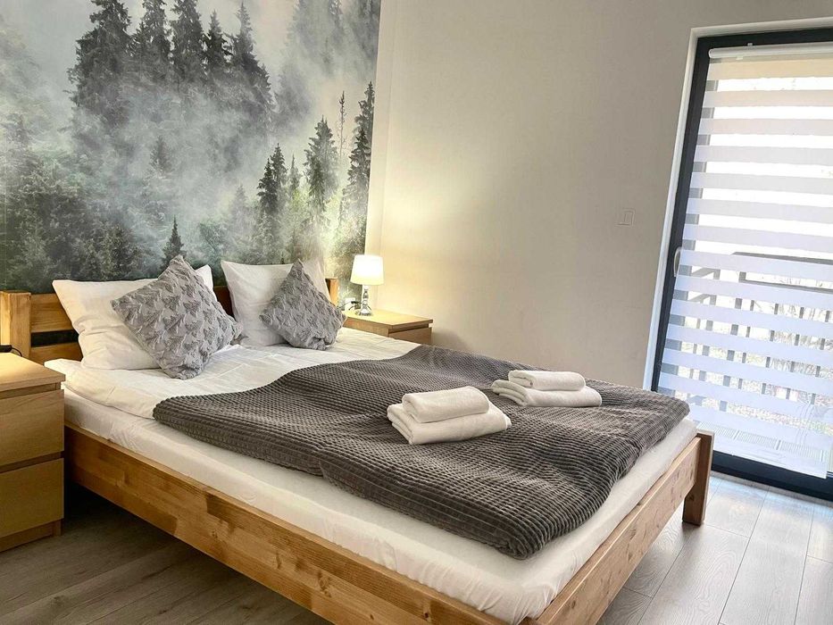 Widoki góry Apartament nocleg SPA weekend Szczyrk jacuzzi sauna Jesień