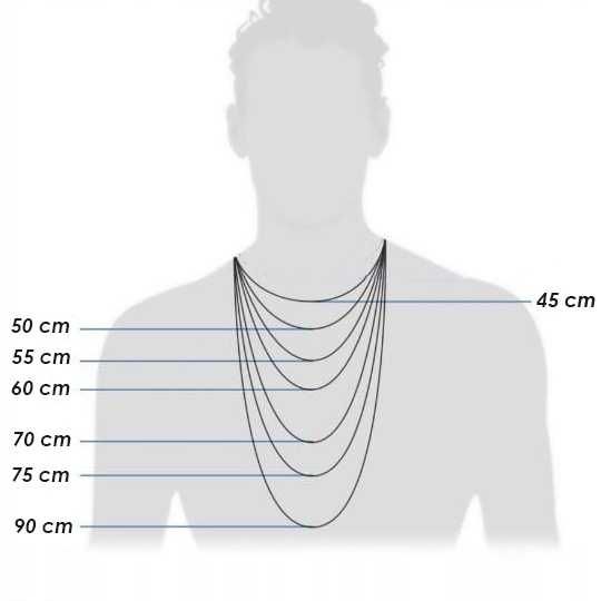 55cm 6,5mm 85g Łańcuszek Bizantyjski-królewski srebro pr925