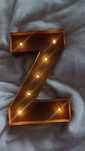 Led na ścianę lub do postawienia litera "Z"