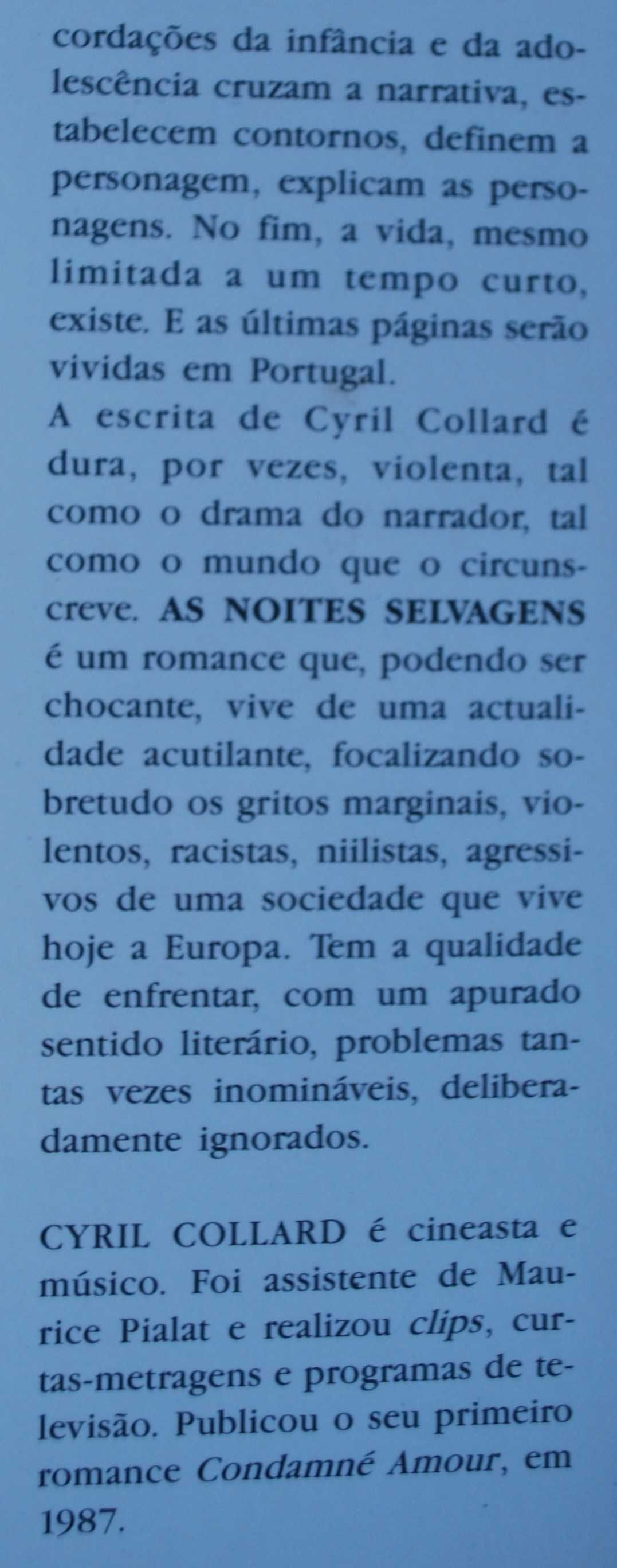 As Noites Selvagens de Cyril Collard - 1ª Edição 1990