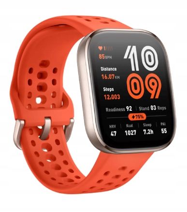 uszkodzony smartwatch amazfit bip 6 czerwony 340 mah bluetooth