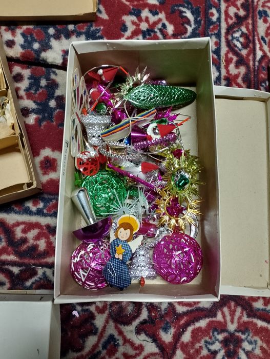 Bombki i ozdoby choinkowe PRL