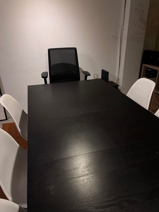 Mesa Preta Extensivel - Grande - Extra Grande