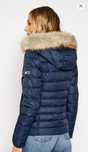 Женская синяя куртка xs Tommy Hilfiger S жіночий зимова куртка пуховик