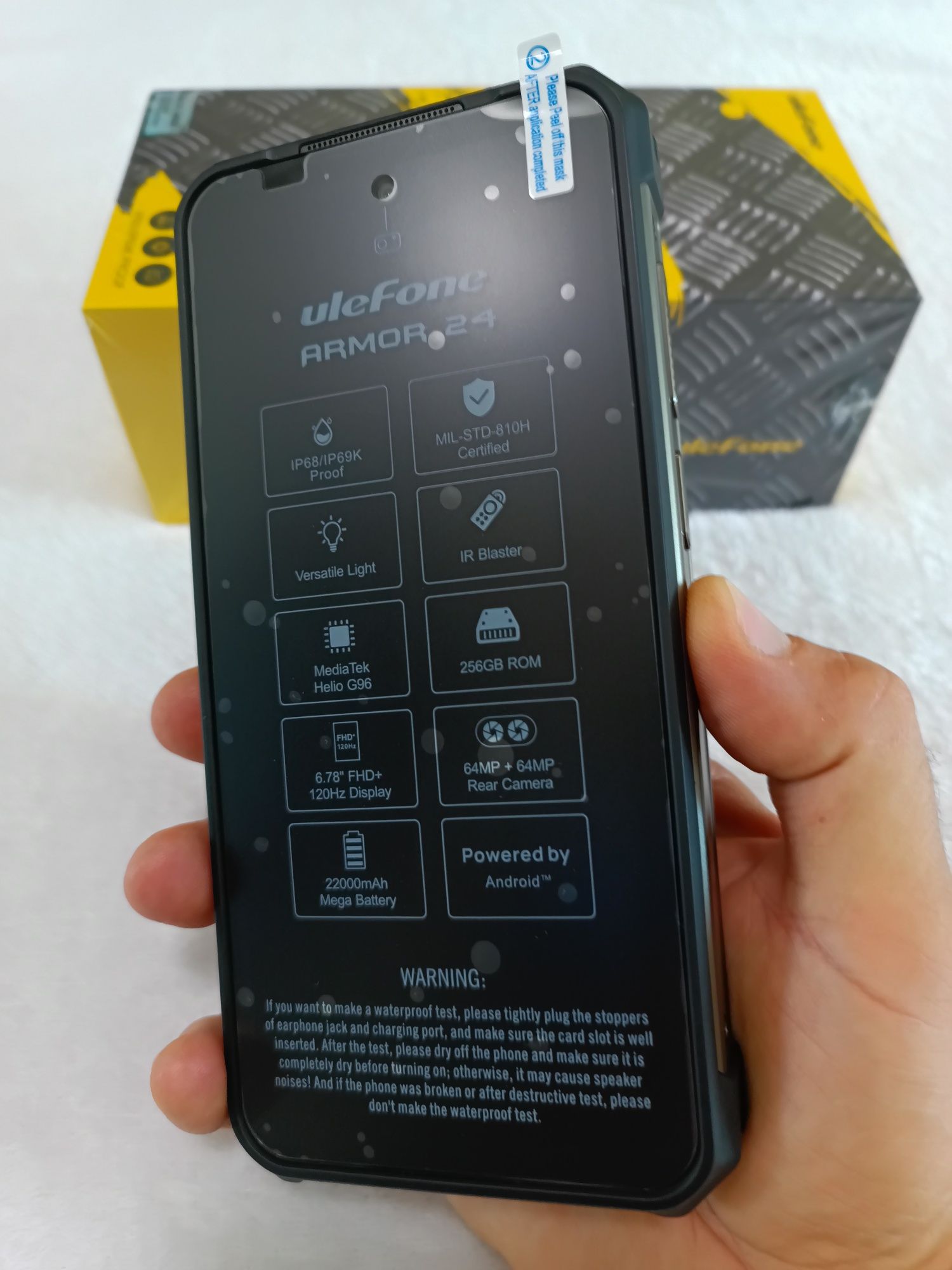 Смартфон Ulefone Armor 24 (12 +256Gb, АКБ 22000мАч) Black из США .