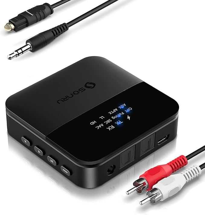 Adapter audio Bluetooth, SONRU transmiter Bluetooth, odbiornik