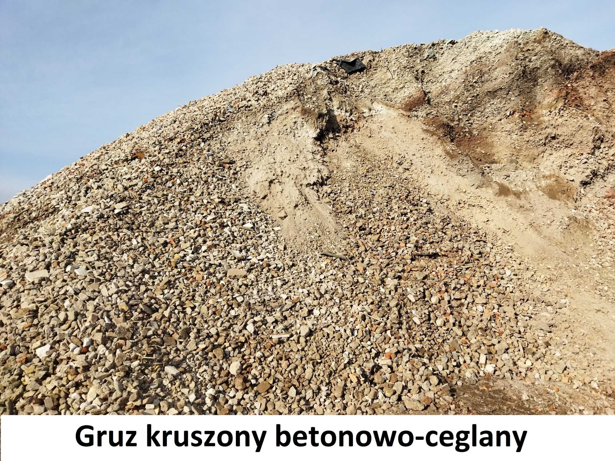 Gruz kruszony betonowy, betonowo-ceglany, Kruszywo,    Tłuczeń