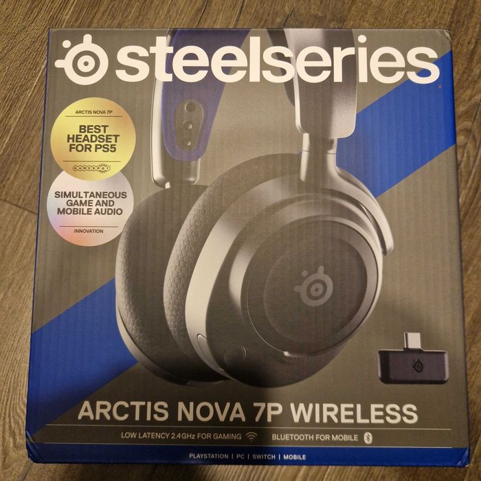 Ігрові бездротові навушники SteelSeries Arctis Nova 7P BLACK