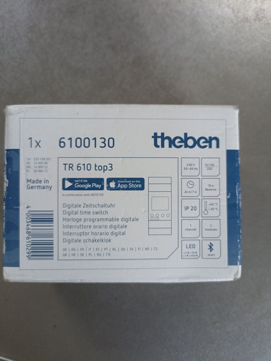 Programator czasowy Theben tr610 top3 , bluetooth