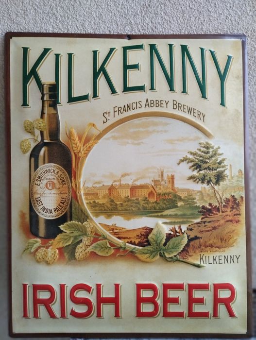 Szyld metalowy Kilkenny Irish Beer, 39x49 cm