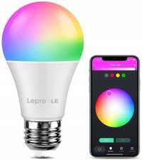 Lepro żarówka inteligentna led bulb, WiFi Smart RGB A60, E27, 9W 806lm