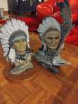 Conjunto estátuas indias