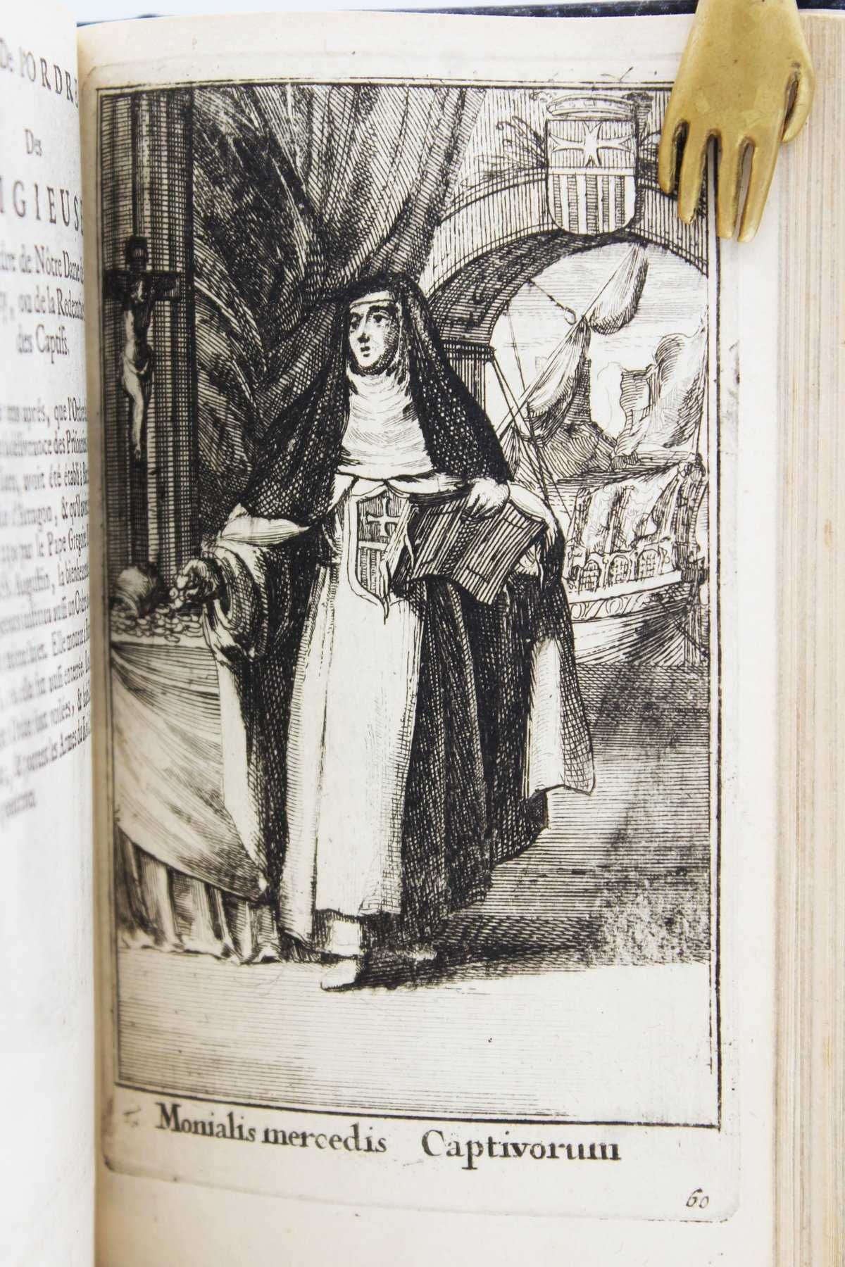 VALIOSÍSSIMA obra ILUSTRADA francesa sobre as Ordens Femininas. 1691.
