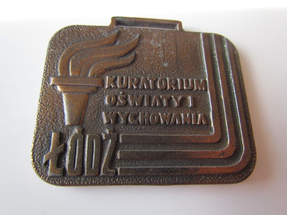 Medal plakieta brąz VII Łódzka Olimpiada Szkolna 1976 Łódź SzS