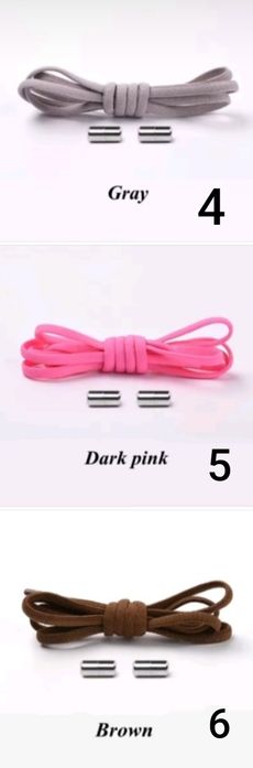 Эластичные ленивые шнурки без завязок с фиксатором. Шнурівки.