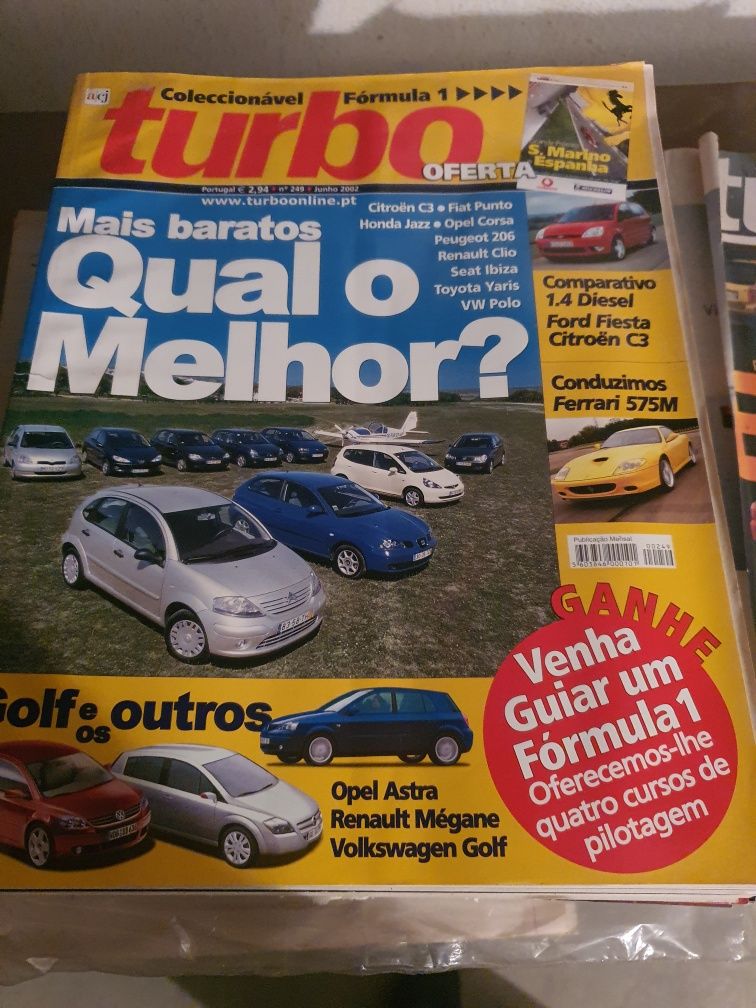 Lote de revistas e catálogos TURBO