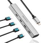 Hub USB C 10 Gbps, RSHTECH 4 porty