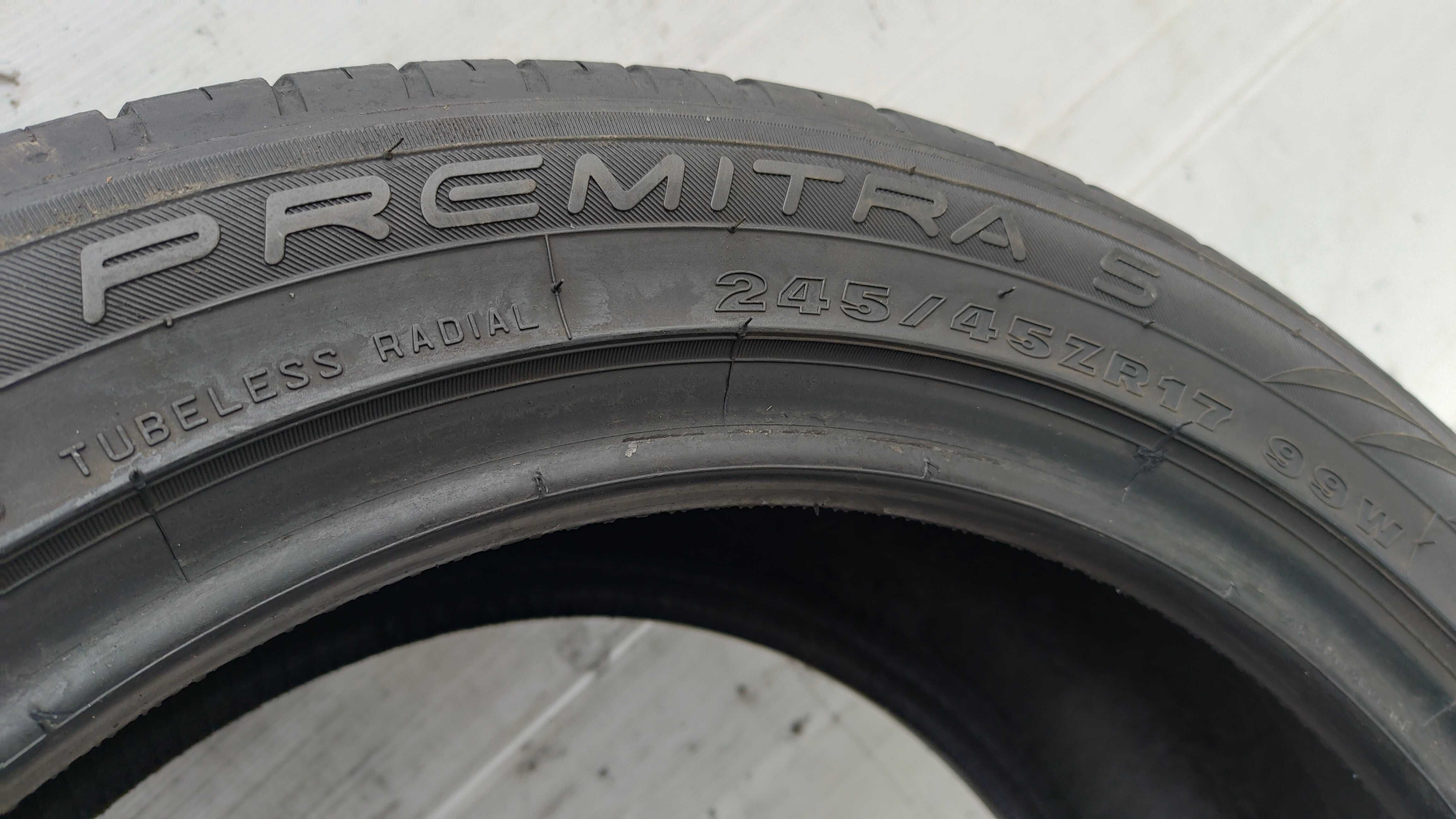 Opona Letnia 245/45/17 Maxxis 7mm 2022r