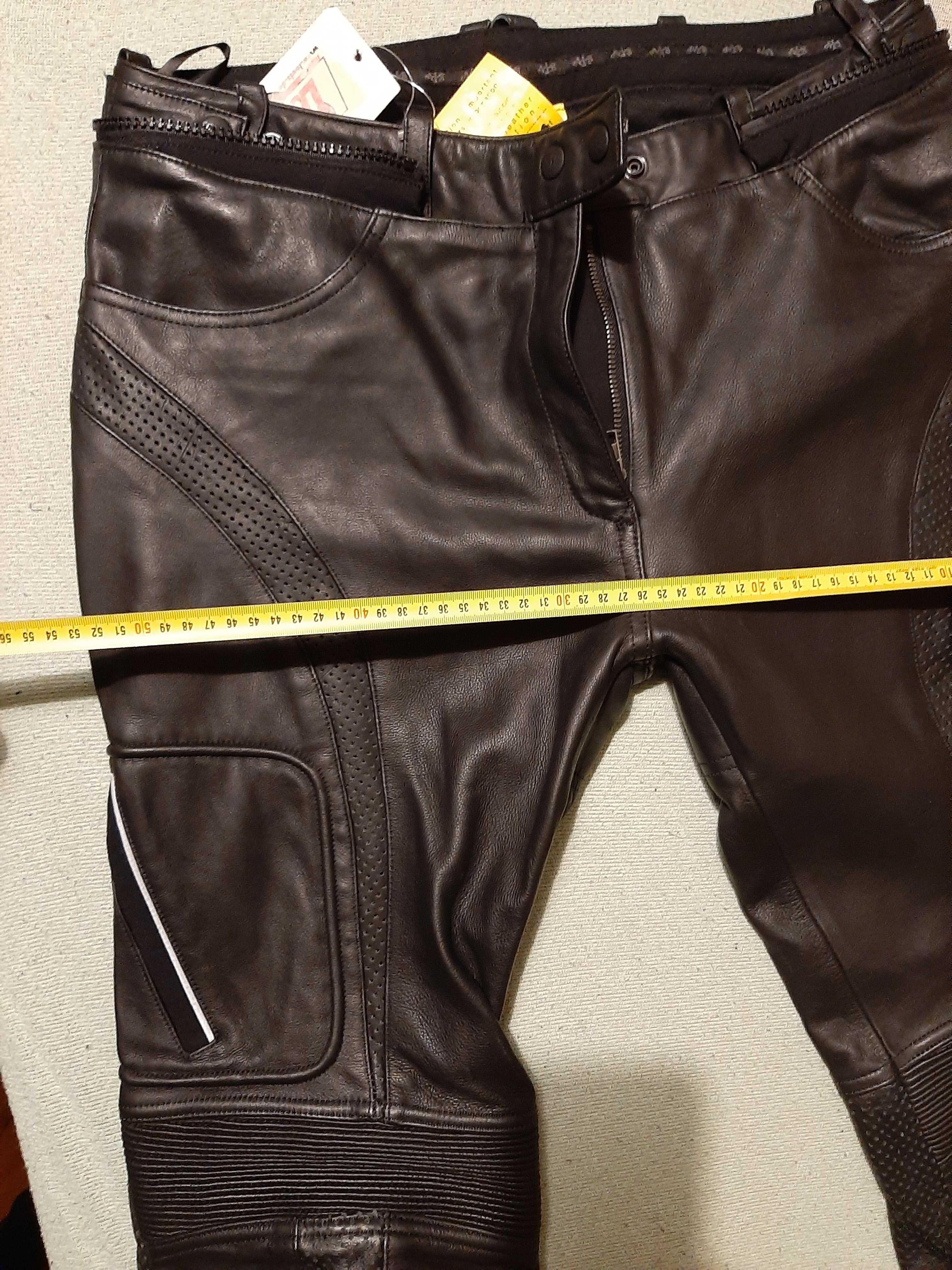 Nowe spodnie motocyklowe  skórzne damskie AJS  rozmiar 44 Louis