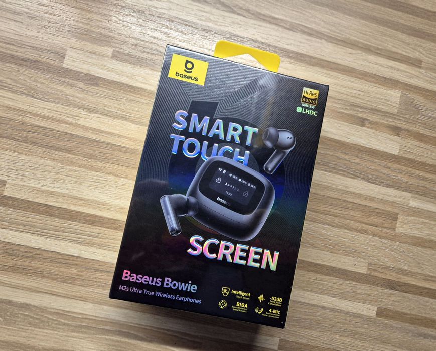 Słuchawki bezprzewodowe BASEUS M2s Ultra ANC z wyświetlaczem LCD
